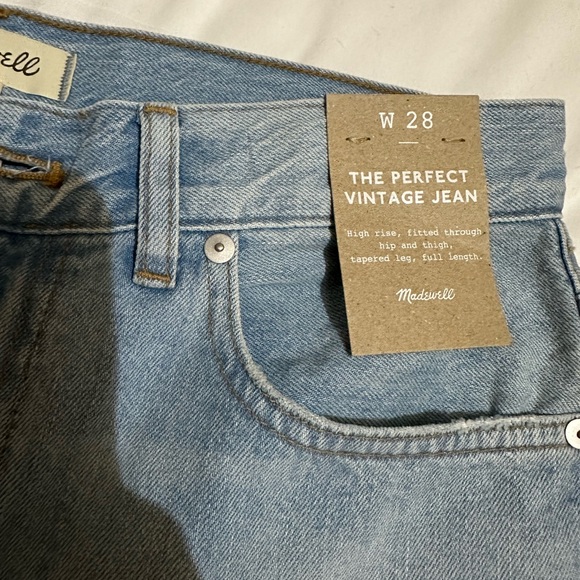 NWT Madewell The Perfect Vintage Jean Size 28 - Picture 7 of 10